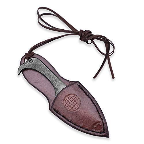 Madhammers Toferner - Cuchillo de Regalo Original - The Flamenco - Cuchillo Forjado a Mano - Deportes - Caja de Cuero Genuino Hecha a Mano - Hoja Pulida y endurecida Hermoso Producto