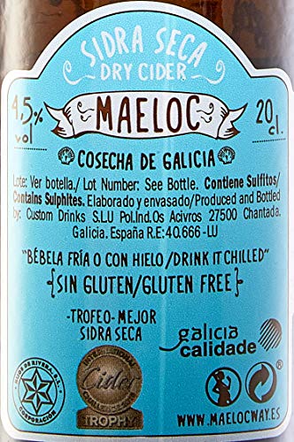 Maeloc Sidra Seca - Pack de 4 x 200 ml