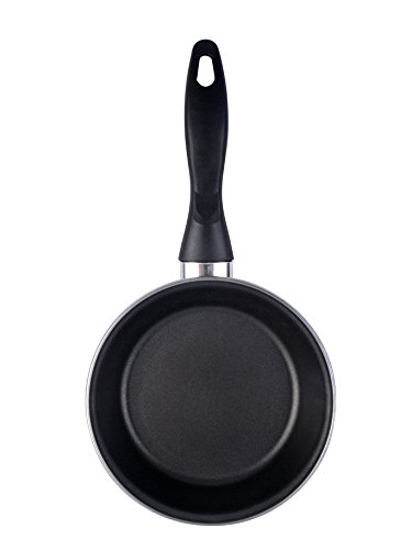 Magefesa Black sartén 26 cm de acero esmaltado , antiadherente bicapa reforzado, color negro exterior. Apta para todo tipo de cocinas, incluida inducción.