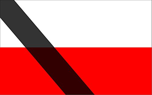 magFlags Bandera Large Poland 29 01 | A Flag of Poland with a Pall | Polski z kirem | Bandera Paisaje | 1.35m² | 90x150cm