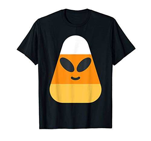 Maíz dulce de Halloween Emojis Alien Emoji Maíz dulce Camiseta