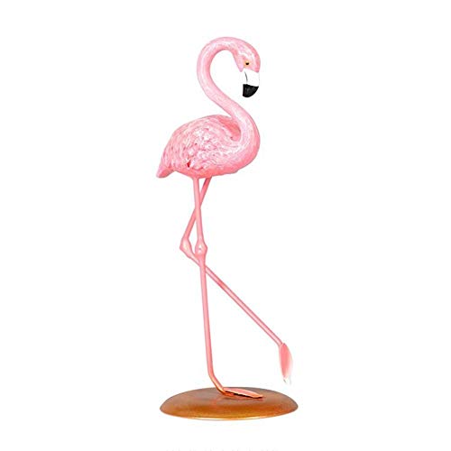 Mallalah Flamenco Decoration Figura Resina Flamingo Adorno Figura Artesanía de Arte Regalo Mujer niña para casa Noche Escritorio Mesa de Noche Dormitorio salón, b