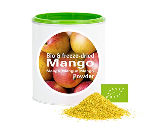 Mango en Polvo - Liofilizado|biológico|vegano|crudo|pura fruta|no aditivo|rica en vitamina|Good Nutritions 120g