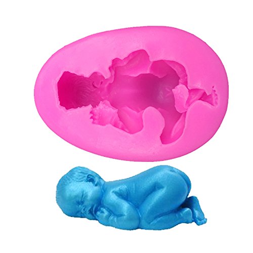 MANGO-molde fondant Niño durmiendo bebé del silicón