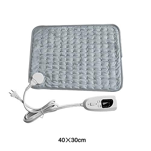 Manta eléctrica Tratamiento de Calor con infrarrojo lejano Fisioterapia Almohadilla térmica Manta calefactora 40 * 30 cm Puede aliviar el Dolor Lumbar Gris