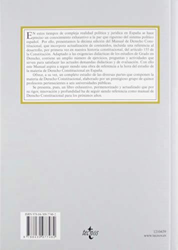 Manual de Derecho Constitucional (Derecho - Biblioteca Universitaria De Editorial Tecnos)