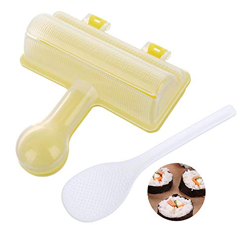 máquina de arroz para sushi, 2 unids / set rodillo de sushi Molde para hacer sushi DIY accesorios para Bento forma de bola de arroz bricolaje forma de sushi forma de Onigiri Utensilios de cocina de