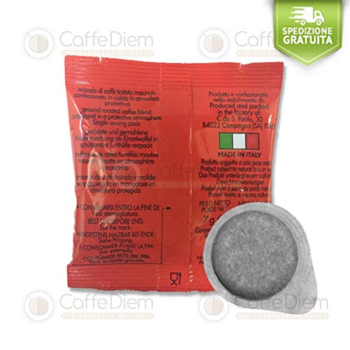 Máquina de café La Piccola en monodosis de papel Ese 44 mm universales + 150 cápsulas de café Diem