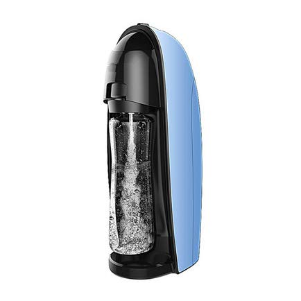 Máquina de Carbonatación Premium Máquina de Bebidas Gaseosas con 2 Botellas de PET y Cilindro de CO2 Hacer Jugo Casero de Agua con Gas Té y Bebidas de Cóctel con Fruta (Azul)