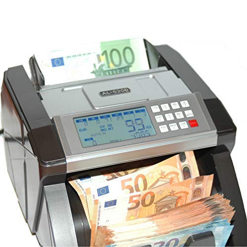 Máquina de contar dinero, contador de billetes, contador de valor, detector de billetes falsos