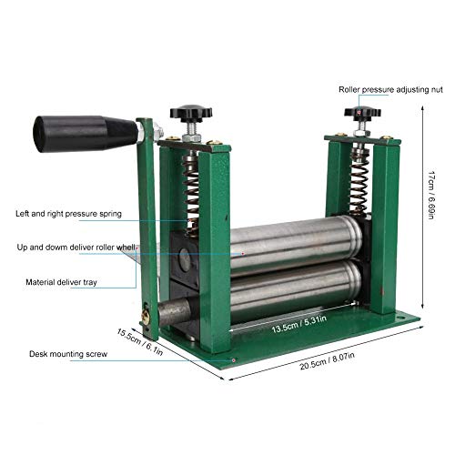 Máquina de Laminación Manual, Combinación Buena Resistencia al Desgaste Portátil Máquina Laminación Correa de Cuero Correa Hombro Máquina de Laminación de Cuero Plegable para Uso Industrial Hogar