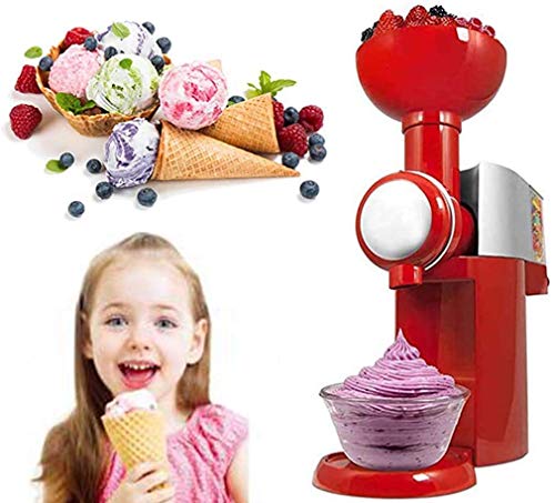 Máquina for hacer helado, con construido en el congelador, 800ml yogurt Sorbete Hacer máquina automática, los fabricantes de máquinas de helado for el hogar DIY (Color: Negro) SKYJIE ( Color : Red )