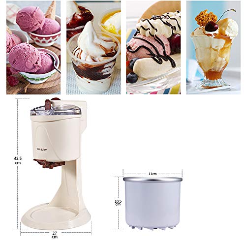 Máquina para Hacer Helados Helado 2 En 1, Yogurt Congelado, Máquina para Hacer Paletas De Sorbete con Boquilla Fácil De Ingredientes, Congelador De Doble Pared para Familias, Niños Y Adultos