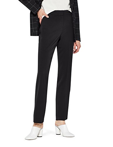 Marca Amazon - find. Pantalón Ancho Mujer, Negro (Black), 28W / 34L, Label: 28W / 34L