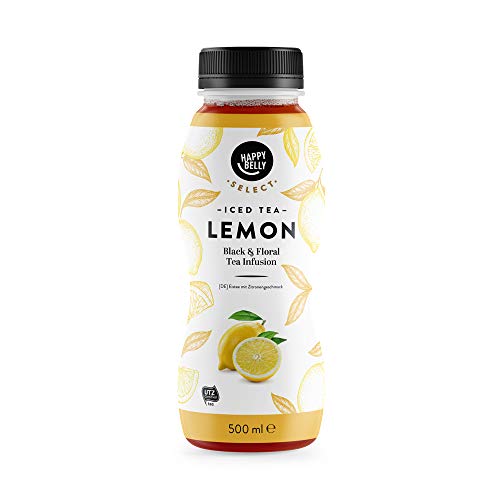 Marca Amazon - Happy Belly Select Té helado de limón, 12 x 500 ml