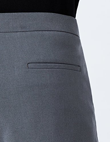 Marca Amazon - MERAKI Pantalones con Pinzas Vestir Skinny Fit Hombre, Gris (Grey 103), 38W / 34L, Label: 38W / 34L