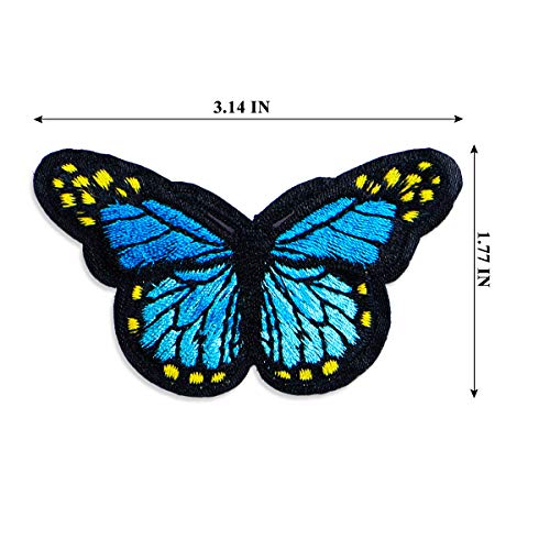 Mariposa Parches Bordados Apliques Pegatinas Bordados para Ropa DIY Accesorios Decorativos para Planchar y Coser Para Decoración de Camisetas Chaquetas Zapatos Gorras (14 Pcs Multicolor)