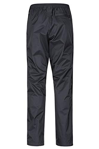 Marmot Precip Eco Full Zip Pant Impermeables, Pantalones De Lluvia, Prueba De Viento, Transpirables, Hombre, Black, M