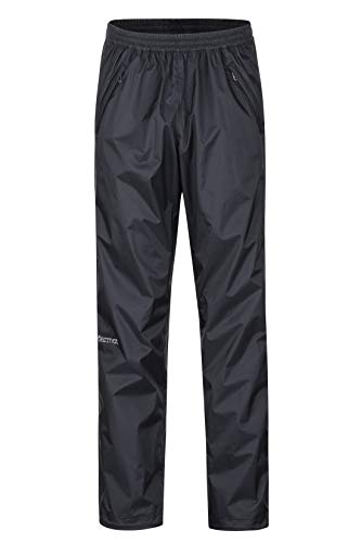 Marmot Precip Eco Full Zip Pant Impermeables, Pantalones De Lluvia, Prueba De Viento, Transpirables, Hombre, Black, M