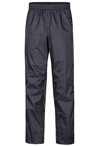 Marmot Precip Eco Pant Impermeables, Pantalones De Lluvia, Prueba De Viento, Transpirables, Hombre, Black, M