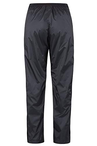 Marmot WM Precip Eco Full Zip Pant L Impermeables, Pantalones De Lluvia, Prueba De Viento, Transpirables, Mujer, Black, S