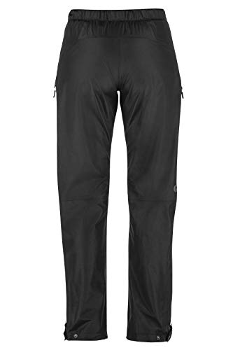 Marmot Wm's Eclipse Pant Pantalones Impermeables, Pantalones De Lluvia, Prueba De Viento, Transpirables, Mujer, Black, M