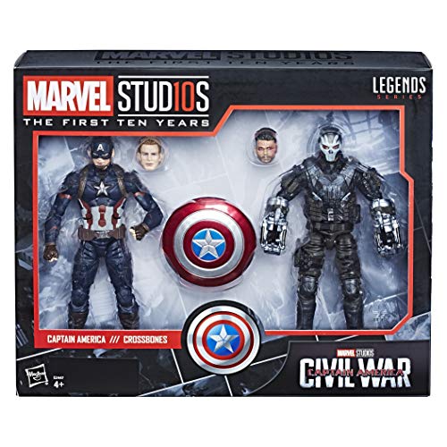 Marvel 10 Aniversario - Pack 2 Figuras de acción Capitán América & Crossbones