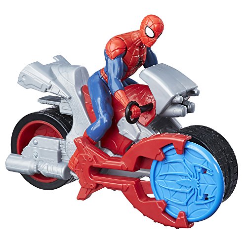 Marvel Spiderman B9994 - Figura de Coche Blast & Go Spider Man, diseño de Spiderman