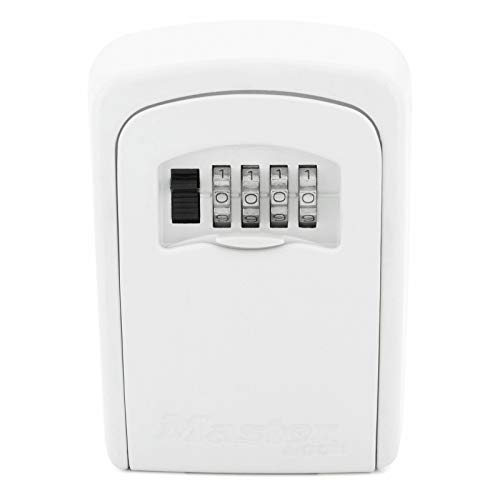 MASTER LOCK Caja fuerte para llaves [Mediana] [Montaje mural] [Blanco] - 5401EURDCRM - Caja de seguridad