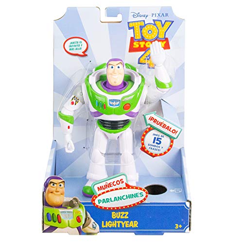 Mattel- Disney Toy Story 4-Figura con Voces y Sonidos Buzz Lightyear, Juguetes niños +3 años GGT32, Multicolor