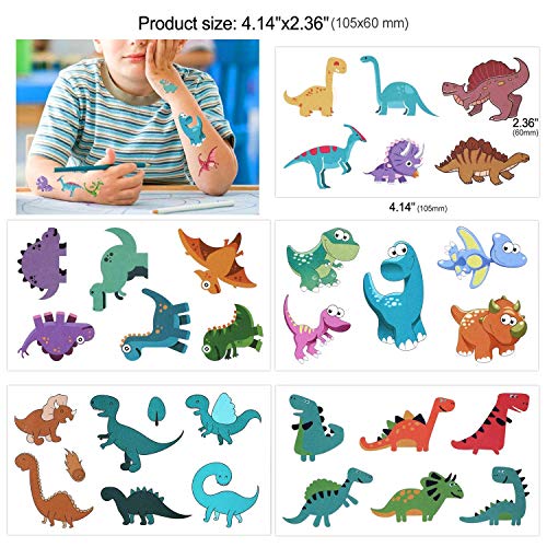 Mattelsen 52 Pcs Granel Juguetes de Dinosaurios Surtidos Aspecto Realista - Juguete de Dedo, Pulsera, Tatuajes y Silbato para Niños Dinosaurios de Cumpleaños Piñata Rellenos y Bolsas Regalo de Fiesta