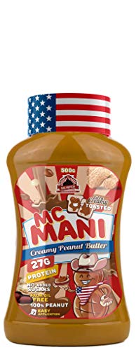 Max Protein Mc Mani, Crema de Cacahuete, Sabor Intenso, 500 gr