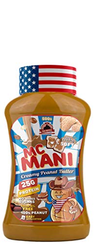 Max Protein Mc Mani - Crema de Cacahuete, Sabor Suave, 500 gr