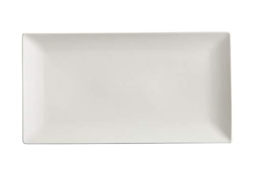 Maxwell & Williams White Basics - Bandeja rectangular (35 x 19 cm), color blanco