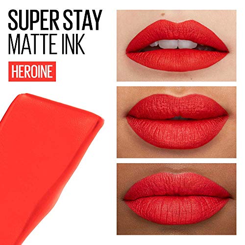 Maybelline New York - Superstay Matte Ink, Pintalabios Mate de Larga Duración, Tono 25 Heroine