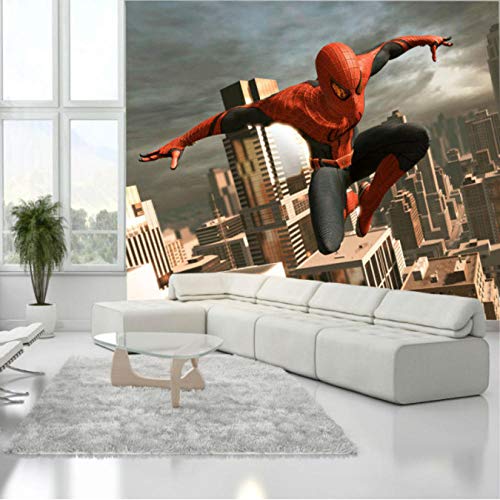 Mbwlkj Spiderman Mural De Pared Foto Papel Tapiz 3D Personalizado Niños Habitación Decoración Arte De La Pared Kid Dormitorio Sofá Pared De Fondo-200cmx140cm