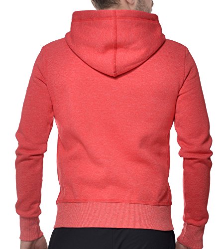 M.Conte Men Sweat-Shirt Chaqueta Sudadera con Capucha Hombre Raul (XL, Rojo Melange)