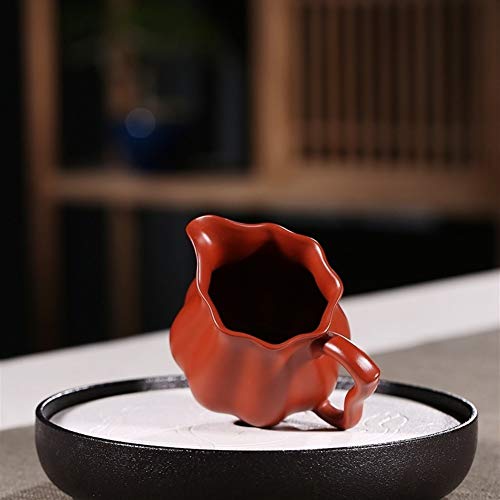 MDYHJDHYQ Teteras Todo Hecho a Mano Feria Taza de té Dispositivo Grande al por Mayor Rojo púrpura de Lotus Feria Copa (Color : Big Red Pouch)