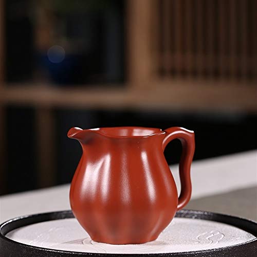 MDYHJDHYQ Teteras Todo Hecho a Mano Feria Taza de té Dispositivo Grande al por Mayor Rojo púrpura de Lotus Feria Copa (Color : Big Red Pouch)