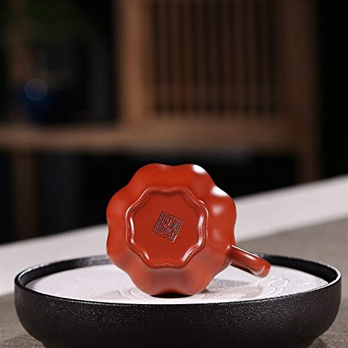 MDYHJDHYQ Teteras Todo Hecho a Mano Feria Taza de té Dispositivo Grande al por Mayor Rojo púrpura de Lotus Feria Copa (Color : Big Red Pouch)