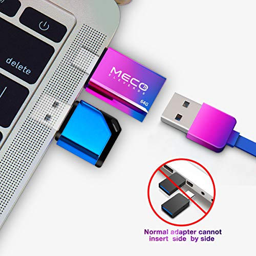 MECO Memoria USB con Adaptador Micro USB a USB C Memoria USB de Tarjetas USB 3.0 Memoria USB Adaptador USB C para Samsung S8 / S9 / S10, MacBook Pro, Google Pixel / Chromebook, Huawei P20 / P30