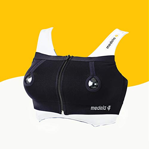 Medela Easy Expression Bustier Sujetador premamá, Negro, S para Mujer