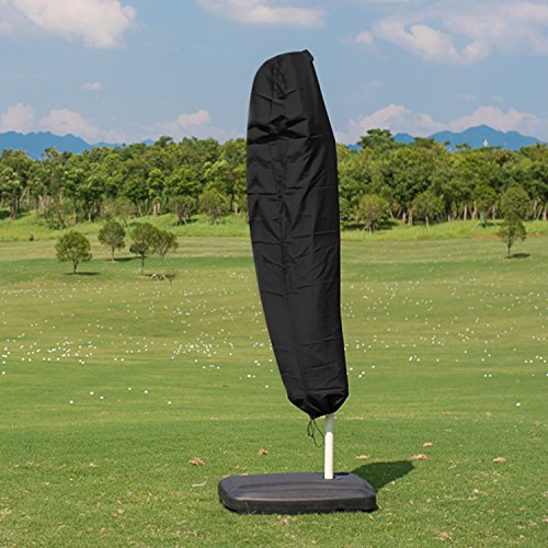 Meersee Funda Protectora de Parasol Funda Impermeable Universal para Parasoles con Pie y Sombrillas – Cubierta Resistente a la Intemperie para Iarasoles de Jardín