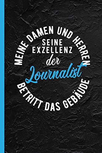 Meine Damen und Herren seine Exzellenz der Journalist betritt das Gebäude: Notizbuch, Journal oder Tagebuch für Beruf - grob liniert