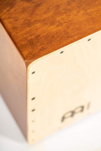 Meinl - Cajón de tambor con caja interna – fabricado en Europa – placa frontal de abedul báltico/cuerpo de abedul almendra, serie Snarecraft, 2 años de garantía (SC80AB-B)