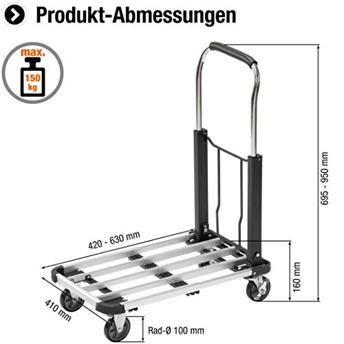 Meister 8985590 - Carrito transportador plegable (150 kg)