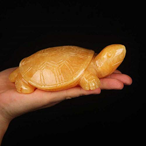 meixiang Tortuga De Topacio De Arroz, Tortuga De Espíritus Malignos De La Casa, Adornos De Accesorios para El Hogar 15CM / Amarillo