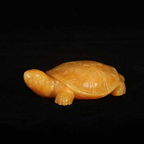 meixiang Tortuga De Topacio De Arroz, Tortuga De Espíritus Malignos De La Casa, Adornos De Accesorios para El Hogar 15CM / Amarillo