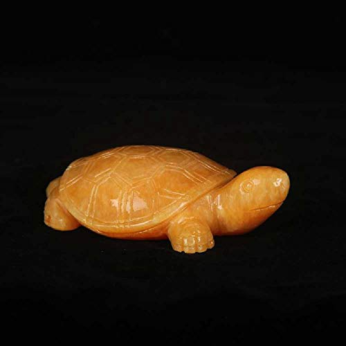 meixiang Tortuga De Topacio De Arroz, Tortuga De Espíritus Malignos De La Casa, Adornos De Accesorios para El Hogar 15CM / Amarillo