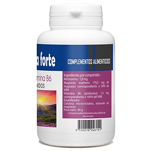 Melatonina Forte 1.8mg - Magnesio y Vitamina B6-180 comprimidos